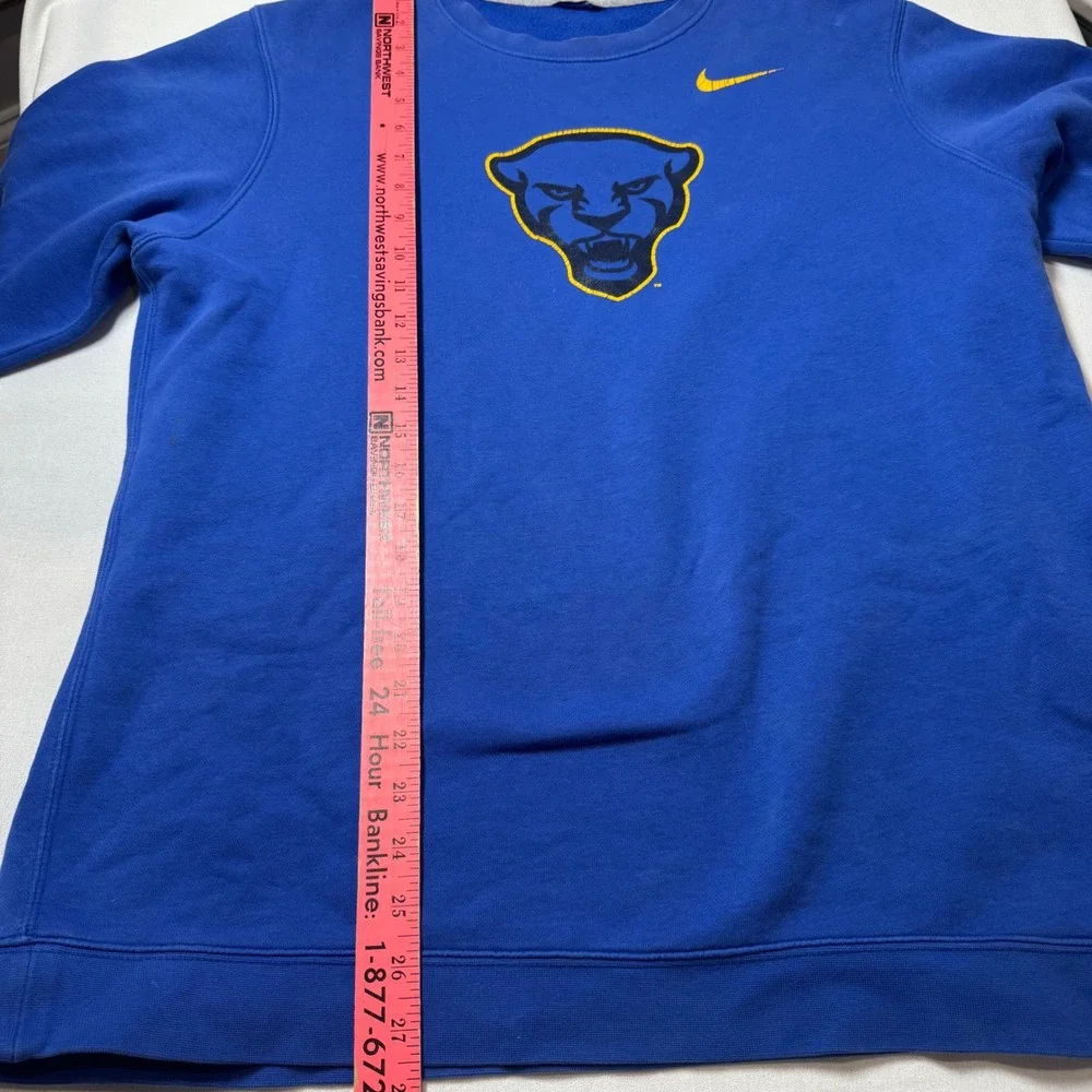 Nike Club Fleece‎ Crewneck Pitt Panther College Football Royal Blue Sweatshirt